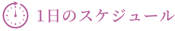 1日のスケジュール